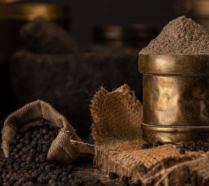 Kali Mirch Black Pepper Piper Nigrum Seeds Powder - Premium Export Quality
